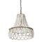 Hello Honey® 20" White Wood Bead Draped Chandelier
